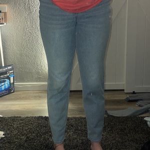 american eagle mom jeans 6 long
